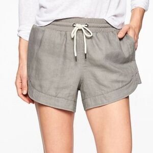 Athleta Beachside Bali Linen Short Gray